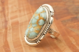 Rare Dry Creek Mine Turquoise Native American Ring